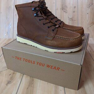 Brunt The Marin Boots Unlined Soft Toe 6" Mens Size 16 Brown Leather